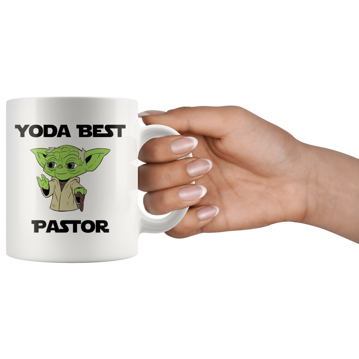 Pastor Christmas Gift Mug Yoda Best Pastor Pastor 