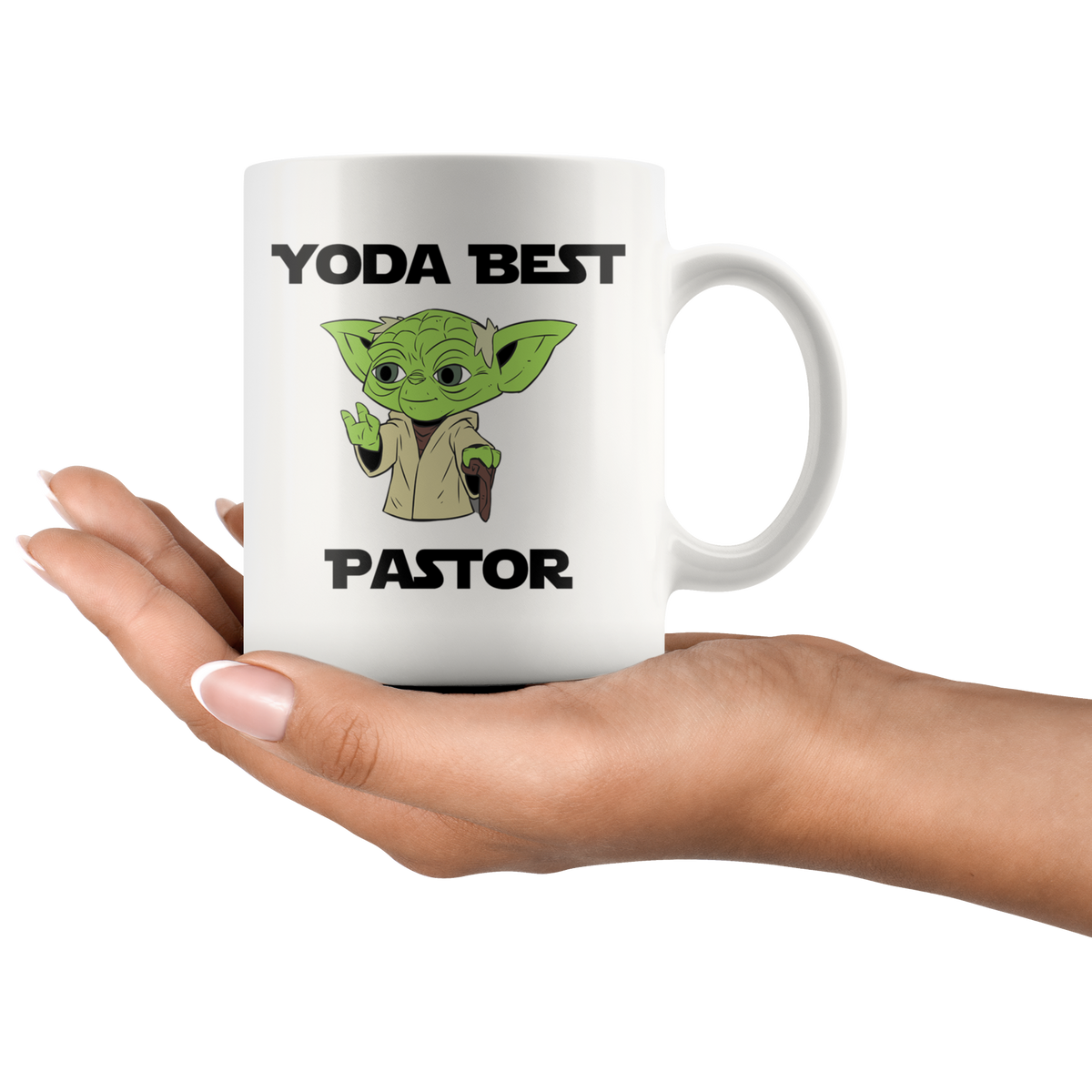 Pastor Christmas Gift Mug Yoda Best Pastor Pastor 