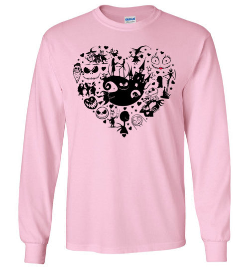 Nightmare Heart Long Sleeve T-shirt - 00008 TS