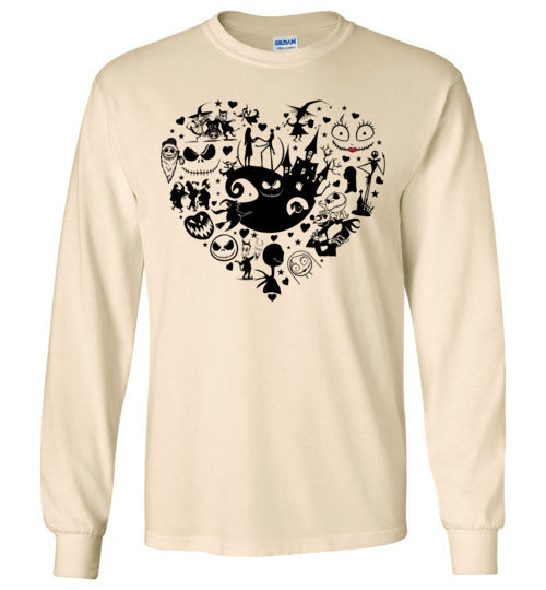 Nightmare Heart Long Sleeve T-shirt - 00008 TS