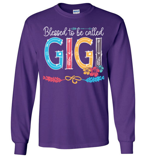 Blessed To Be Called Gigi Long Sleeve T-shirt - TS GD