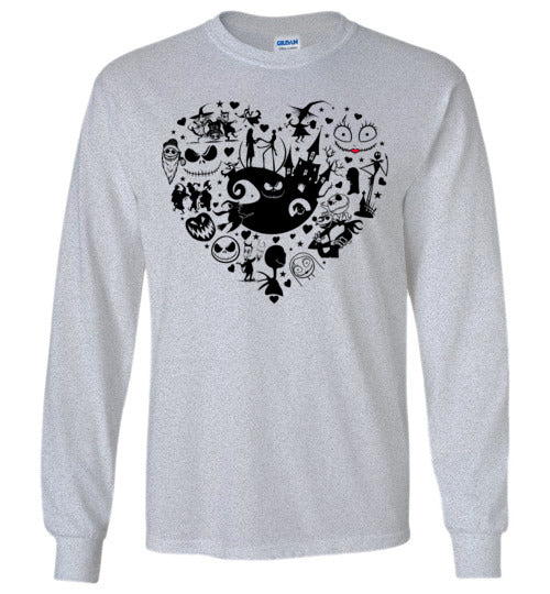 Nightmare Heart Long Sleeve T-shirt - 00008 TS