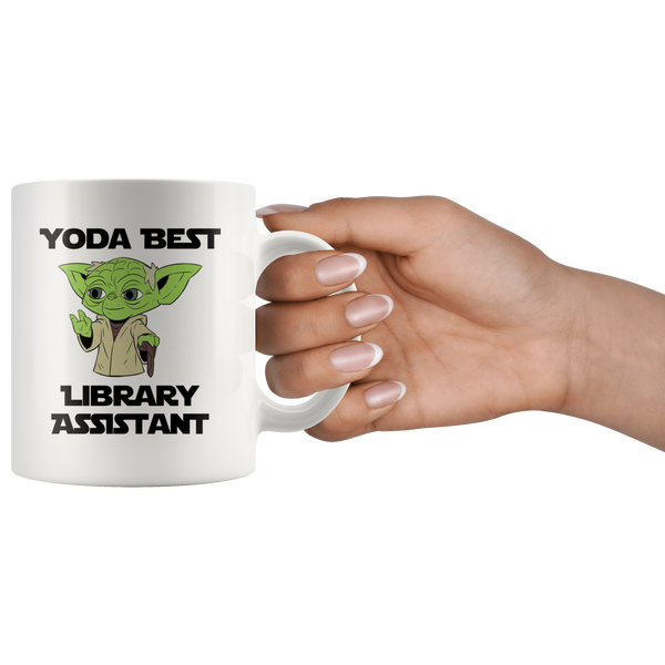 Yoda Best Library Assistant Mug TL