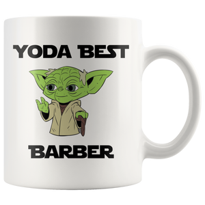 Yoda Best Barber Coffee Mug - TL