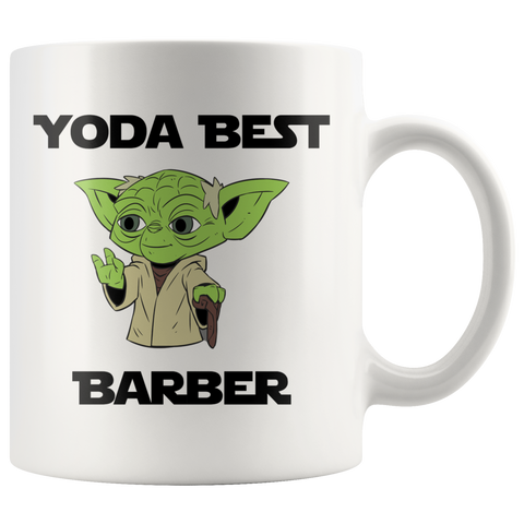 Yoda Best Barber Coffee Mug - TL