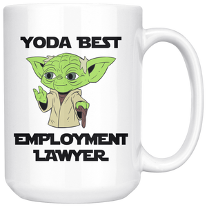 Yoda Best Employment Lawyer 15oz Mug - TL