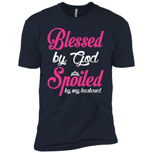 Blessed By God - Spoiled By My Husband Premium Short Sleeve T-Shirt
