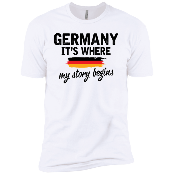 Germany It's Where My Story Begins Premium Short Sleeve T-Shirt