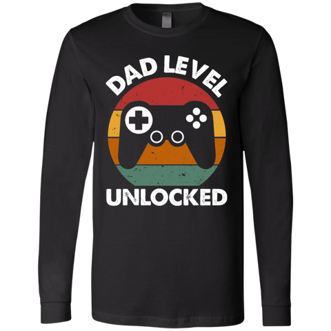 Dad Level Unlocked Jersey LS T-Shirt