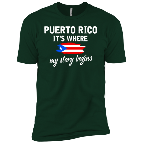 Puerto Rico It's Where My Story Begins Premium Short Sleeve T-Shirt