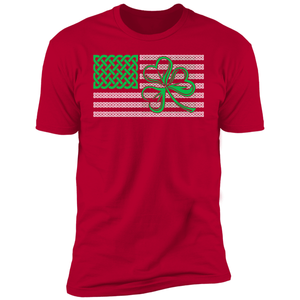 Shamrock American Flag Short Sleeve T-Shirt