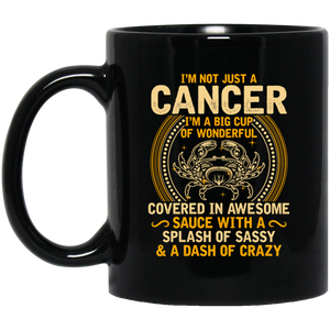 Big Cup Cancer Zodiac Black Mug