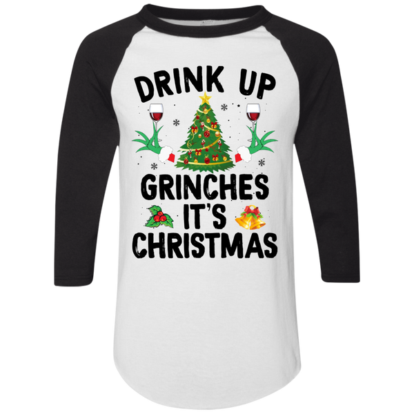 Drink Up Grinches Raglan Jersey