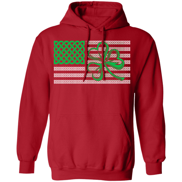 Shamrock American Flag Pullover Hoodie