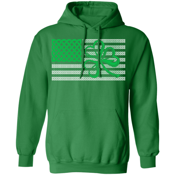 Shamrock American Flag Pullover Hoodie