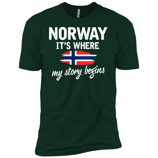 Norway It's Where My Story Begins Premium Short Sleeve T-Shirt