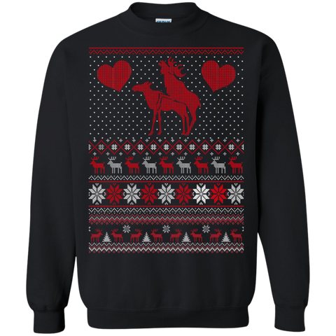 Moose Love Pullover Sweatshirt