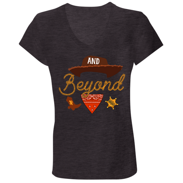 And beyond - byPhuc B6005 Ladies' Jersey V-Neck T-Shirt