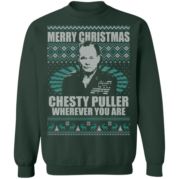 Chesty Puller Crewneck Pullover Sweatshirt - V1