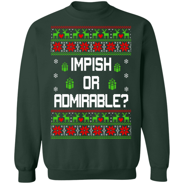 Impish Or Admirable Crewneck Pullover Sweatshirt - V1