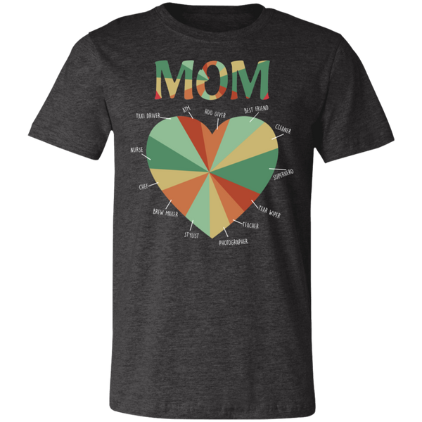 Mom Heart Unisex Jersey Short-Sleeve T-Shirt