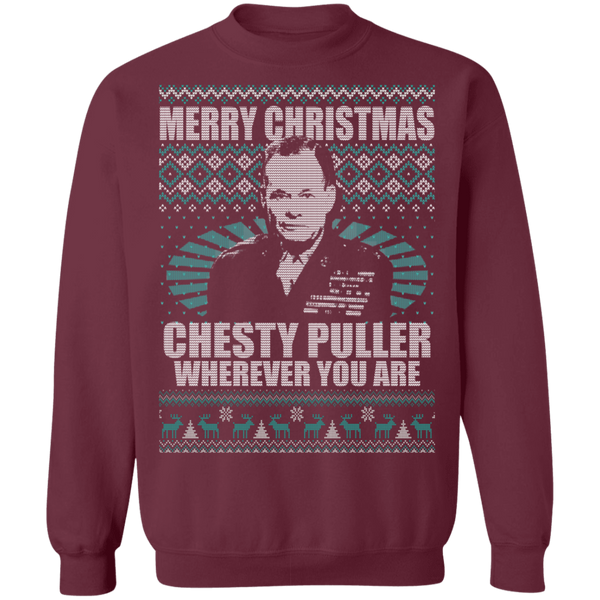 Chesty Puller Crewneck Pullover Sweatshirt - V1