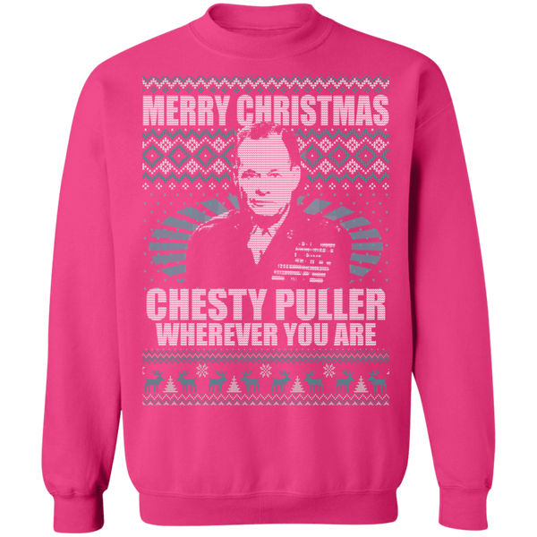 Chesty Puller Crewneck Pullover Sweatshirt - V1