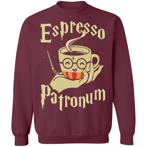 Espresso Patronum Crewneck Pullover Sweatshirt