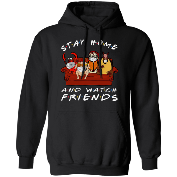 Stay Home And Watch Friends Pullover Hoodie