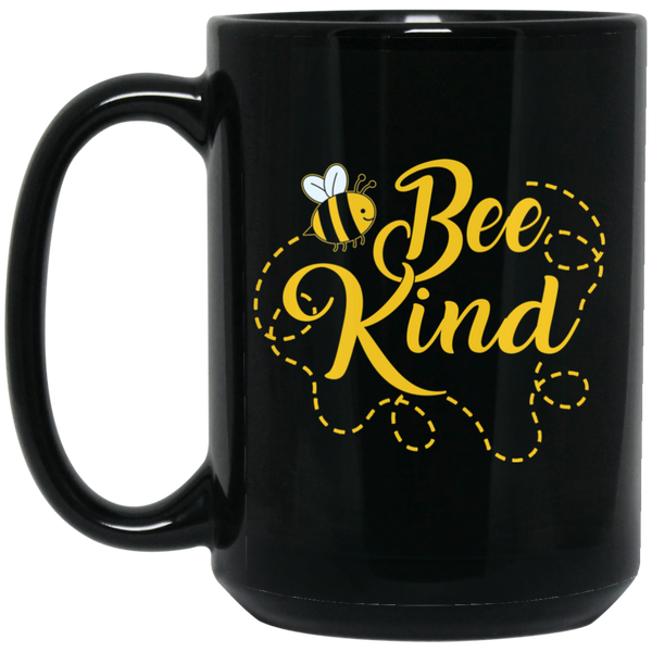 Bee Kind Black Mug