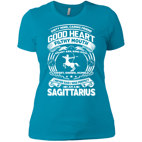 Good Heart Sagittarius Zodiac Ladies T-Shirt