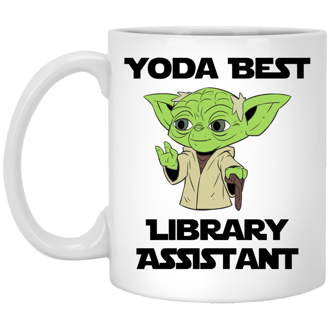 Yoda Best Library Assistant Mug