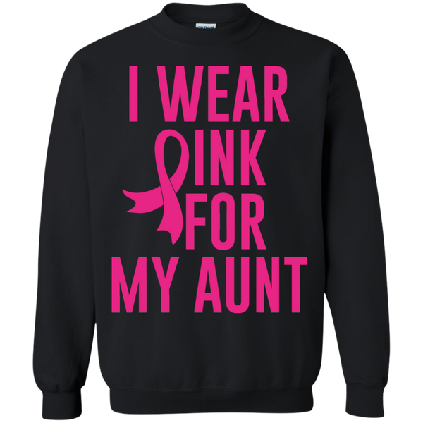 Breast Cancer Awareness - I Wear Pink for My Aunt Pullover Sweatshirt, 80003SW