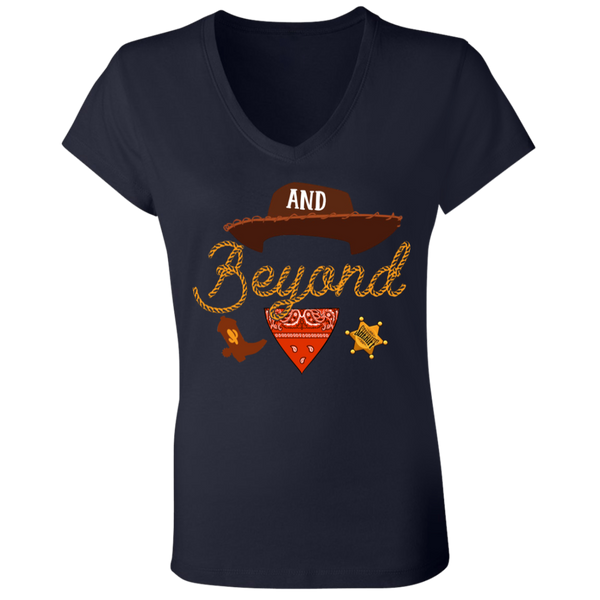 And beyond - byPhuc B6005 Ladies' Jersey V-Neck T-Shirt