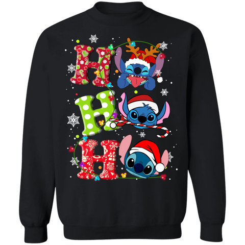 Hohoho Stitch V2 Crewneck Pullover Sweatshirt - 00012