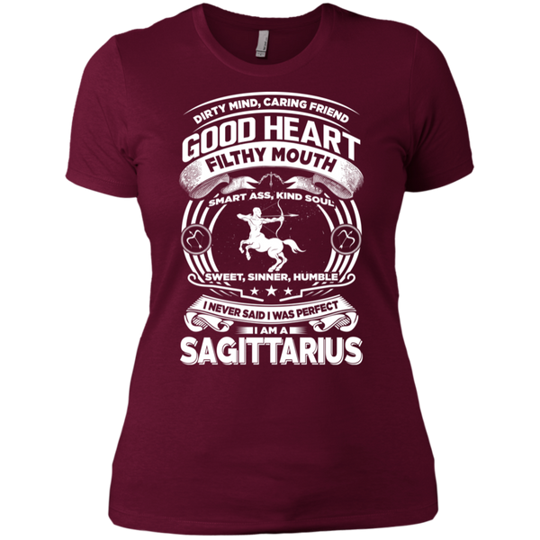 Good Heart Sagittarius Zodiac Ladies T-Shirt