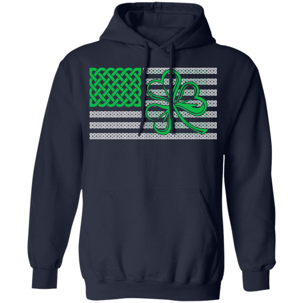 Shamrock American Flag Pullover Hoodie