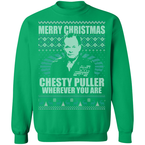 Chesty Puller Crewneck Pullover Sweatshirt - V1