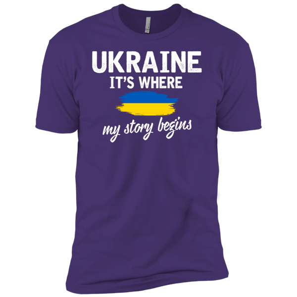 Ukraine It's Where My Story Begins Premium Short Sleeve T-Shirt