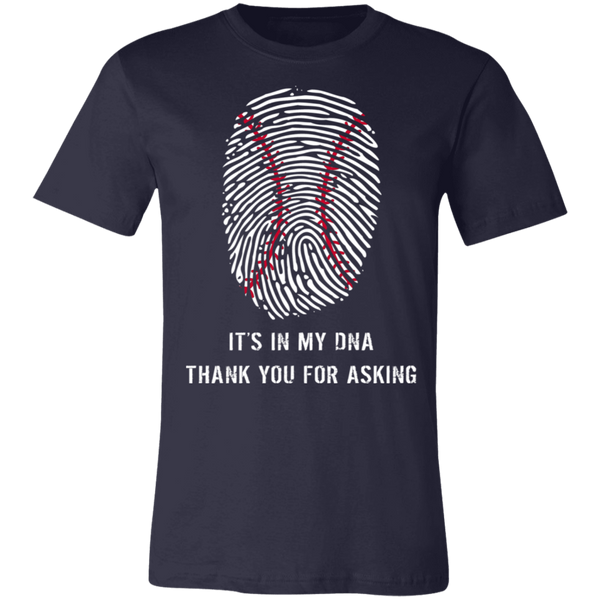 Baseball is in my DNA BC Unisex Jersey Short-Sleeve T-Shirt