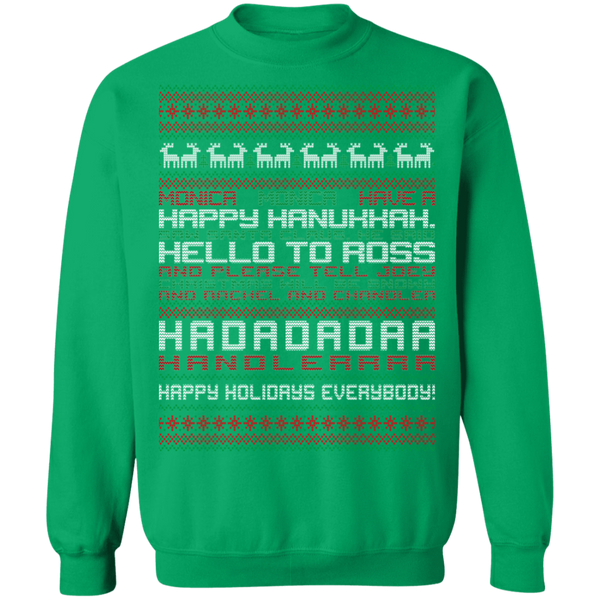 Happy Hanukkah Crewneck Pullover Sweatshirt - V1