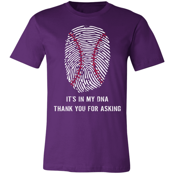 Baseball is in my DNA BC Unisex Jersey Short-Sleeve T-Shirt