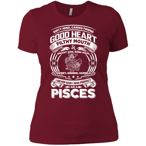 Good Heart Pisces Zodiac Ladies T-Shirt