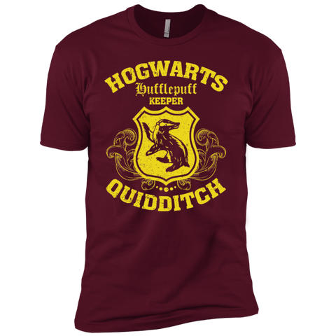 Quidditch Hufflepuff Keeper Premium Short Sleeve T-Shirt