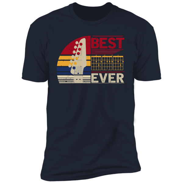 Best Dad Ever Guitar Premium Short Sleeve T-Shirt