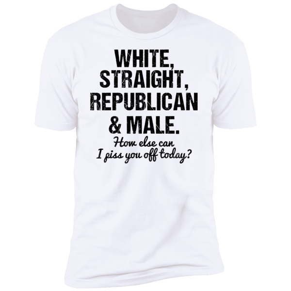 White Straight Republican and Male Premium Short Sleeve T-Shirt