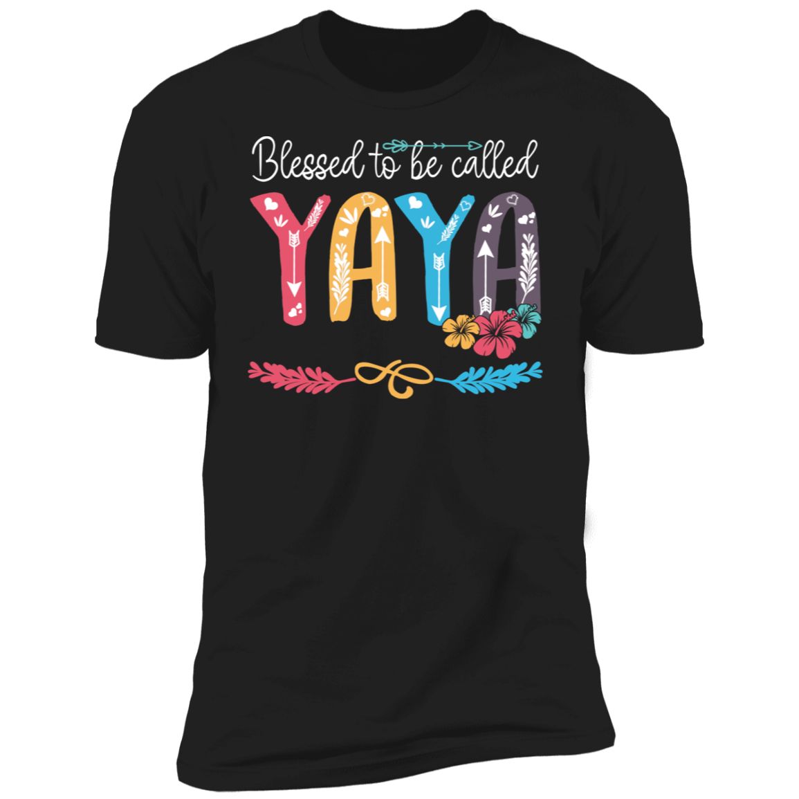 Blessed To Be Called Yaya V1 Premium Short Sleeve T-Shirt