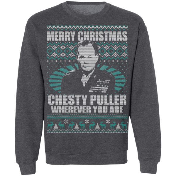 Chesty Puller Crewneck Pullover Sweatshirt - V1