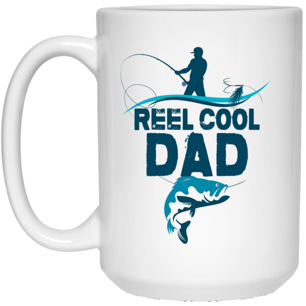 Reel Cool Dad White Mug