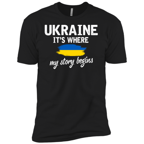 Ukraine It's Where My Story Begins Premium Short Sleeve T-Shirt